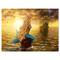 Designart - Sea Mermaid with Ghost Ship - Seascape Canvas Art Print